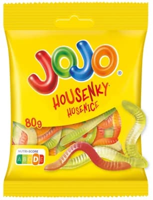 Jojo Housenky želé bonbóny s ovocnými příchutěmi