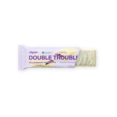 Vilgain Double Trouble Protein Bar – borůvkový cheesecake