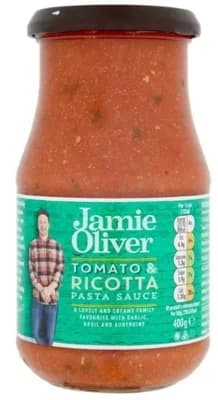 Jamie Oliver rajčatová omáčka se sýrem ricotta a bazalkou