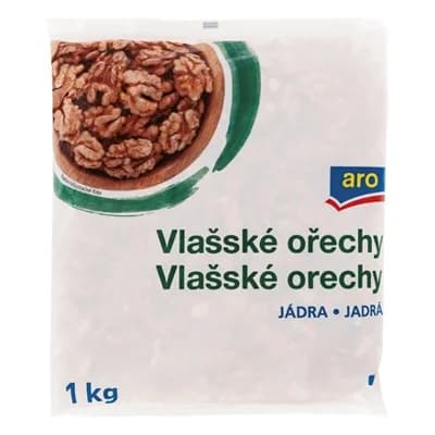 aro Vlašské ořechy jádra Maďarsko fólie