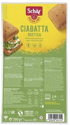 Schär Ciabatta Rustica - bezlepkové pečivo
