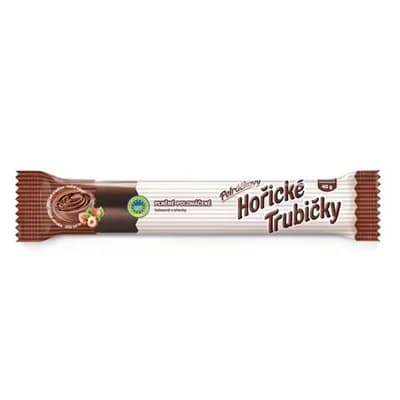Hořické trubičky plněné polomáčené kakaové s ořechy 20 x