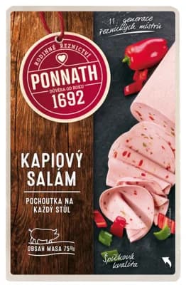 Ponnath Kapiový salám krájený