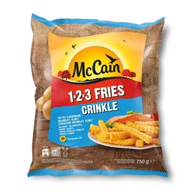 McCain 1-2-3 Fries Crinkle bramborové hranolky vlnky