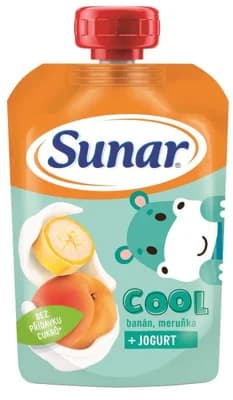 Sunar Cool ovocná kapsička banán, meruňka, jogurt 12m+