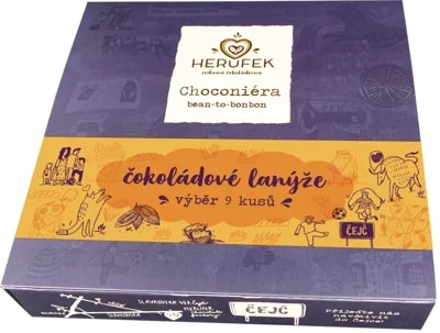 Herufek Čokoládové lanýže výběr 9 kusů