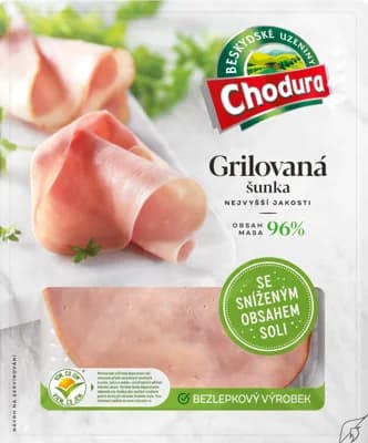 Chodura Grilovaná šunka se sníženým obsahem soli 96 %