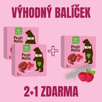 YOYO Bear Raspberry Malina 5 x 2+1 ZDARMA