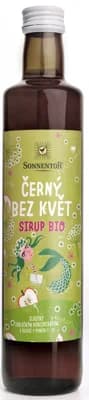Sonnentor BIO sirup černý bez květ sklo