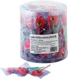 Lízátka Srdíčka s ovocnou příchutí 125 x