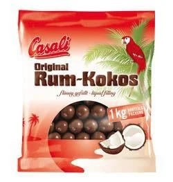 Casali Kuličky čokoládové s náplní rum-kokos