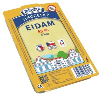 Madeta Jihočeský Eidam plátky (45%)
