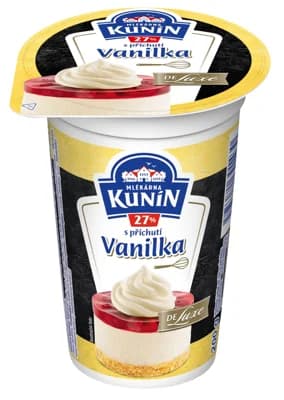 Mlékárna Kunín Smetana de luxe s příchutí vanilky