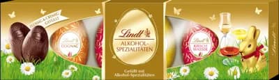 Lindt Mix čokoládových vajíček s alkoholem