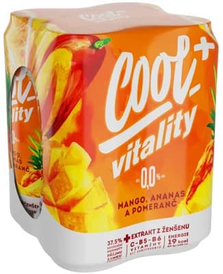 Cool+ Vitality plech 4×0,5 l nealkoholický