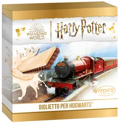 Harry Potter Sušenky ve tvaru jízdenky do Bradavic s bílou čokoládou