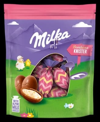 Milka Bonbons praskající