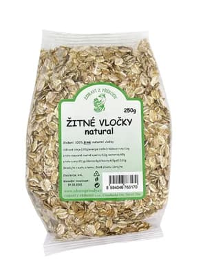 Zdraví z přírody Vločky žitné natural