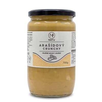 NATU Arašídový krém crunchy 700 g