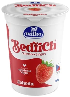 Milko Bedřich smetanový jogurt jahoda 10%