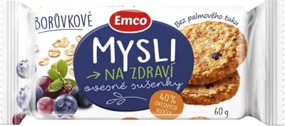 Emco Mysli na zdraví Ovesné sušenky borůvkové