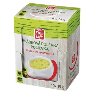 Fine Life Polévka instantní hrášková 10 x