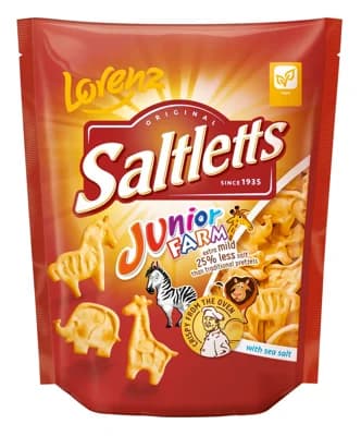 Lorenz Saltletts junior farm solené krekry ve tvaru zvířátek