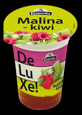 Krajanka DeLuXe smetanový jogurt malina a kiwi