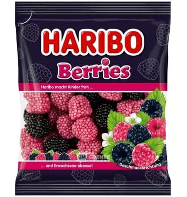 HARIBO Berries - Želé malina a ostružina s ovocnou příchutí