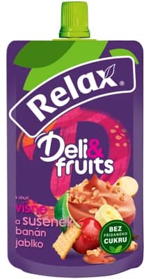 Relax Deli & Fruits kapsička višeň, sušenky, banán a jablko