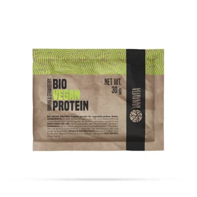 VanaVita Vzorek Bio Vegan Protein banán jahoda