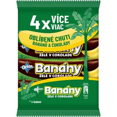ORION Banány želé v čokoládě 4x45g