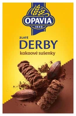 Opavia Zlaté Derby kakaové sušenky