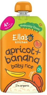 Ella's Kitchen BIO Dětská rýže, banán a meruňka
