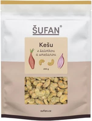 Šufan Kešu se šalotkou a smetanou