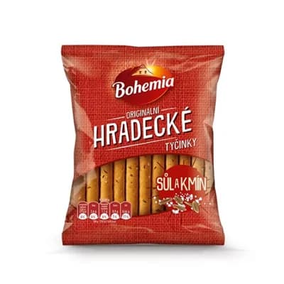 Bohemia Hradecké tyčinky kmín sůl 27 x
