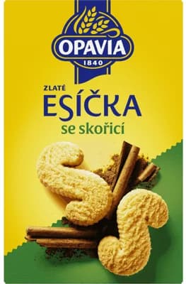 Opavia sušenky Zlaté Esíčka se skořicí