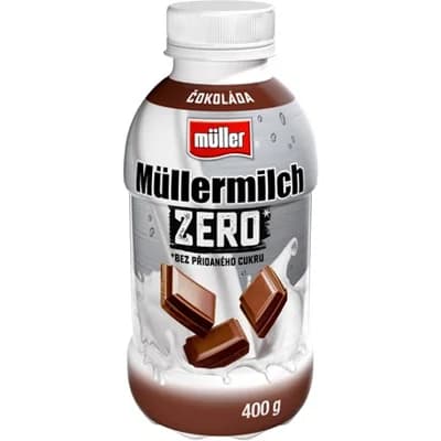Müllermilch Zero mléčný nápoj s čokoládovou příchutí chlaz.