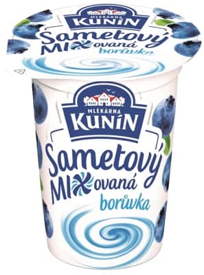 Mlékárna Kunín Sametový jogurt borůvka