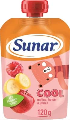 Sunar Cool Ovocná kapsička malina, banán a jablko od 12. měsíce