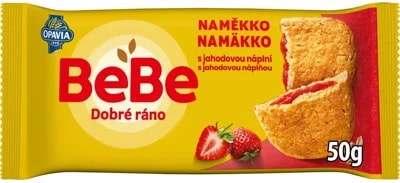Opavia Cereální bochánek BeBe Dobré Ráno Naměkko jahodová náplň