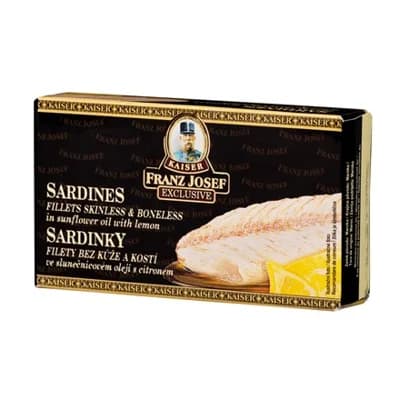 FRANZ JOSEF KAISER Sardinky filety v rostliném oleji + citrón