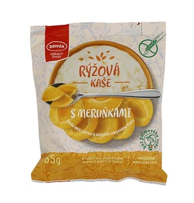 Semix Rýžová kaše s meruňkami bez lepku SÁČEK
