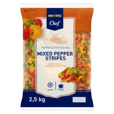 METRO Chef Paprika krájená trio mix mraž. 2,