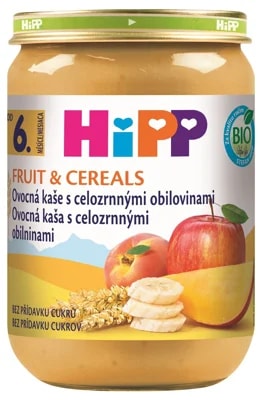 HiPP BIO Ovocná kaše s celozrnnými obilovinami