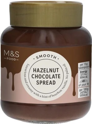 Marks & Spencer Pomazánka s čokoládovou příchutí s lískovými oříšky
