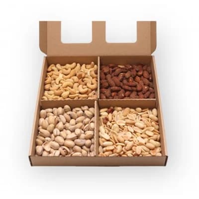 Ořechy pražené - dárková kazeta 4 druhy ořechů