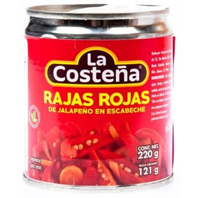 La Costeňa Jalapeno Rajas Rojas
