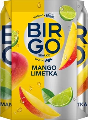 Birgo nealkoholický Mango a limetka 4×0,5 l plech