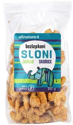 Allnature Sloni jablko-skořice bezlepkové